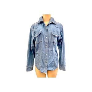Vintage Made in The Shade Denim Button Down M